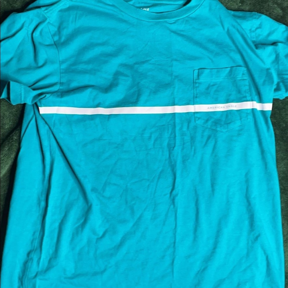 Blue American eagle shirt